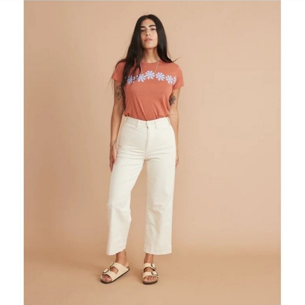 Marine Layer Cream Cropped pants